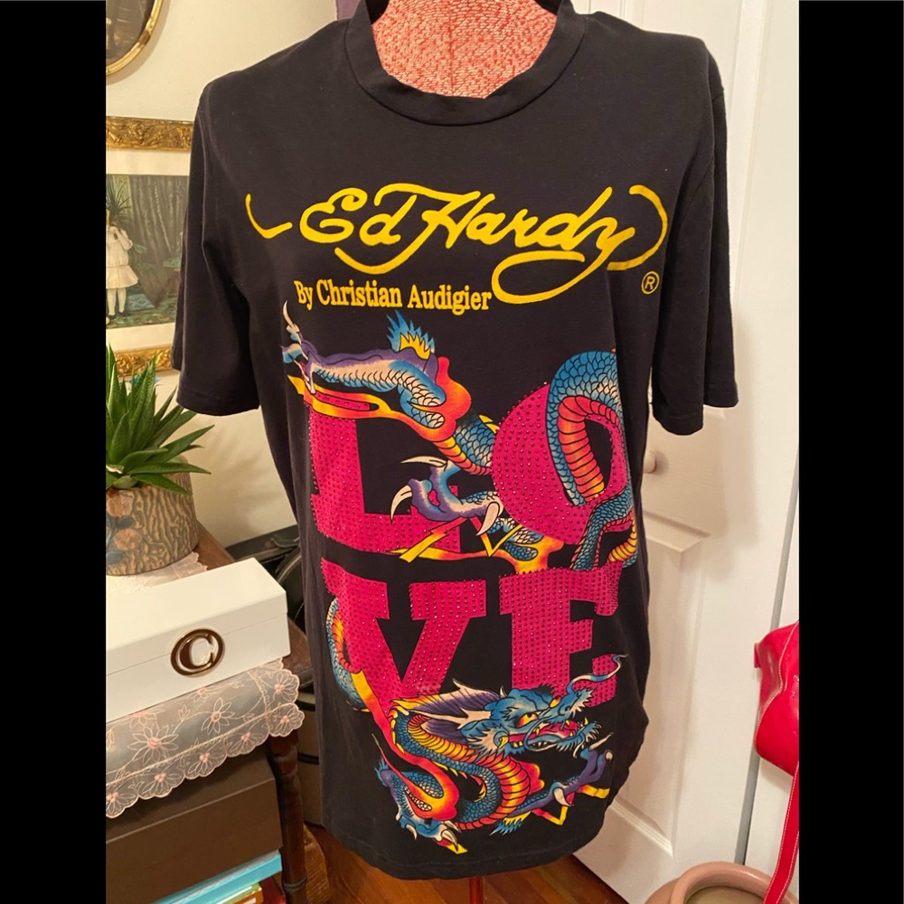Vintage Ed Hardy women tee
